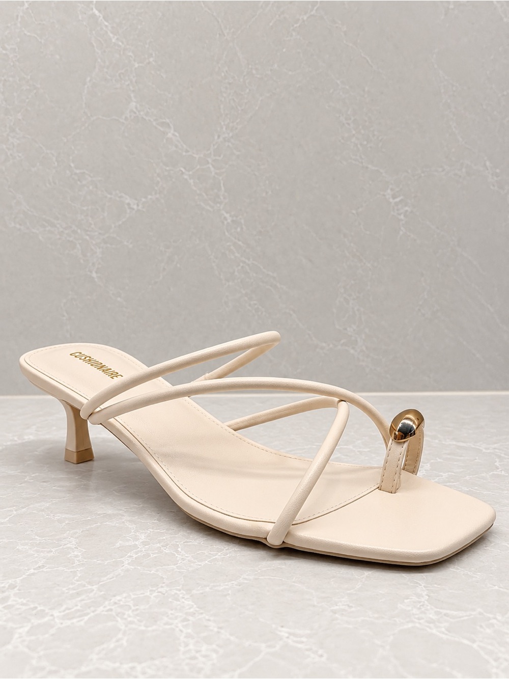 Cushionaire Strappy Memory Foam kitten heels - NWT